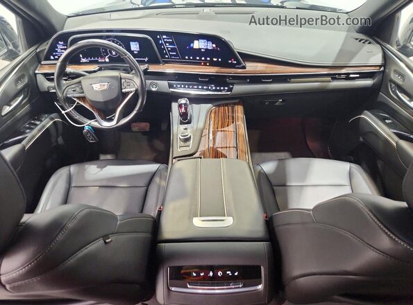 1GYS3JKT6PR439149 2023 CADILLAC ESCALADE Black Widok deski rozdzielczej
