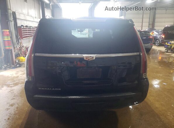 1GYS4BKJ3JR382417 2018 CADILLAC ESCALADE Black Вид ззаду