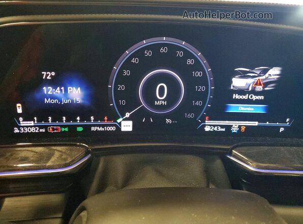 1GYS4BKL1MR402475 2021 CADILLAC ESCALADE White Instrument cluster view