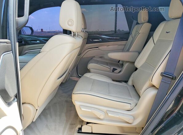 1GYS4BKLXPR157678 2023 CADILLAC ESCALADE Black Rear interior view