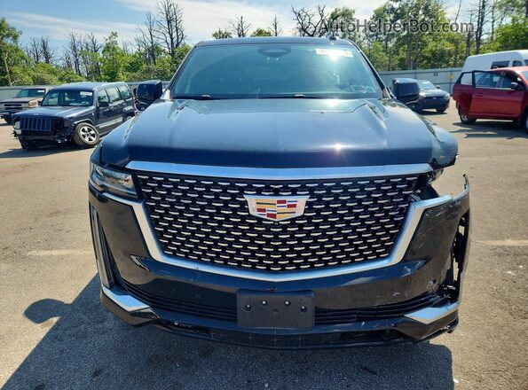 1GYS4BKLXPR368119 2023 CADILLAC ESCALADE Black Widok z przodu