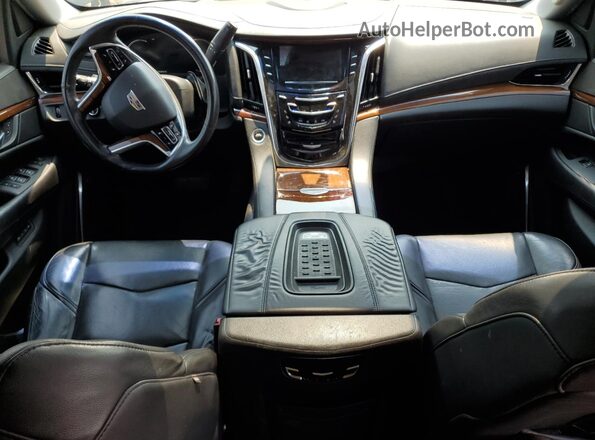 1GYS4CKJ7HR314749 2017 CADILLAC ESCALADE Black წინა პანელის ხედი