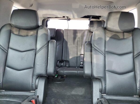 1GYS4CKJ7HR314749 2017 CADILLAC ESCALADE Black უკანა სავარძლების ხედი