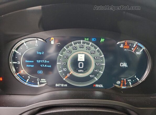 1GYS4CKJ7LR132302 2020 CADILLAC ESCALADE Blue Вид щитка приладів