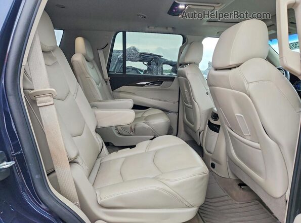 1GYS4CKJ7LR132302 2020 CADILLAC ESCALADE Blue Вид задньої частини салону