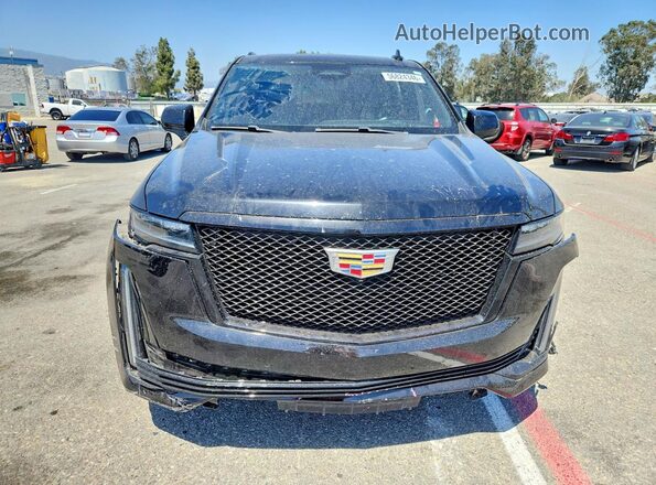1GYS4EKL5PR545158 2023 CADILLAC ESCALADE Черный Вид спереди