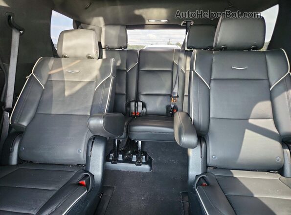 1GYS4EKL8PR326985 2023 CADILLAC ESCALADE Black უკანა სავარძლების ხედი
