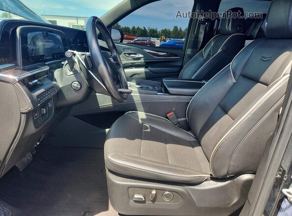 1GYS4EKL8PR326985 2023 CADILLAC ESCALADE Black წინა სალონის ხედი