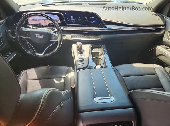 1GYS4EKL8PR326985 2023 CADILLAC ESCALADE Black წინა პანელის ხედი