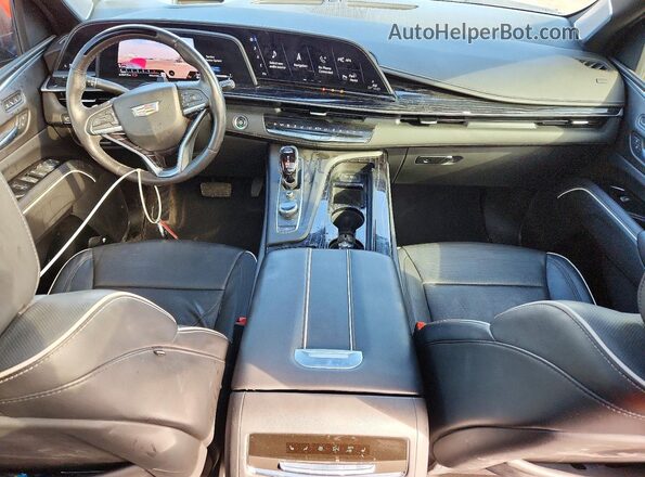 1GYS4FKL1MR291370 2021 CADILLAC ESCALADE Black წინა პანელის ხედი