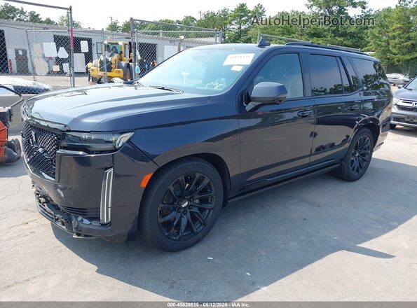 1GYS4FKL4PR136493 2023 CADILLAC ESCALADE Dark Blue წინა მარცხენა ხედი სამი მეოთხედიდან