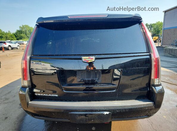 1GYS4HKJ1JR209160 2018 CADILLAC ESCALADE Black უკანა ხედი