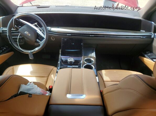 1GYS9CRL7SR189963 2025 CADILLAC ESCALADE Красный Вид панели приборов