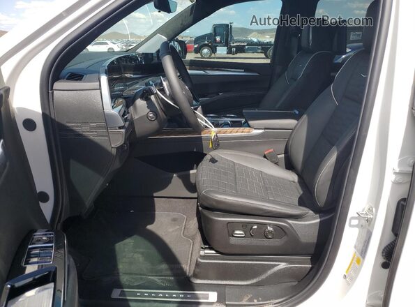 1GYS9GRL3SR210461 2025 CADILLAC ESCALADE White Widok wnętrza z przodu
