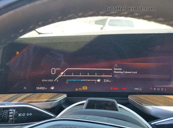 1GYS9GRL4SR412399 2025 CADILLAC ESCALADE Black ხელსაწყოთა პანელის ხედი