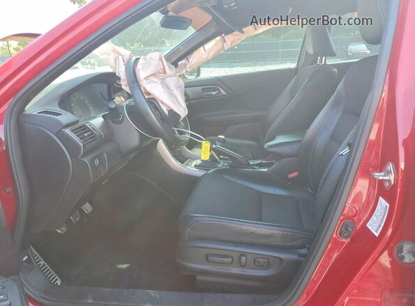 1HGCR2E53GA228244 2016 HONDA ACCORD Red Вид салону спереду