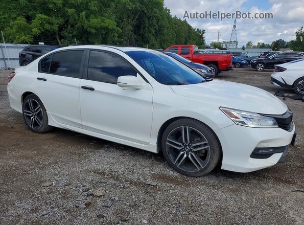 1HGCR2F01HA804529 2017 HONDA ACCORD White Front right