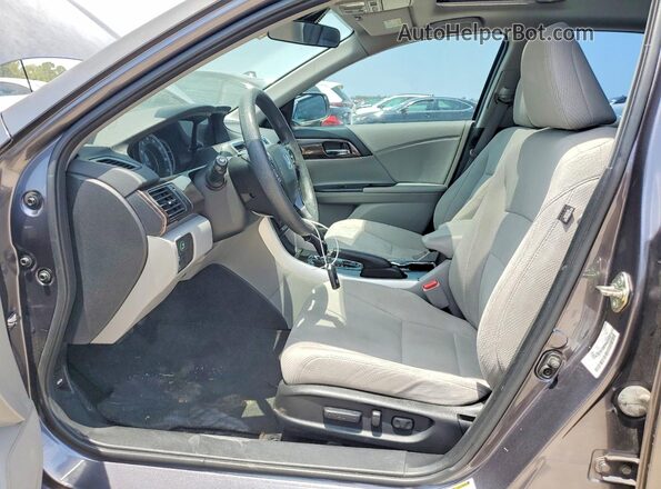 1HGCR2F03HA117309 2017 HONDA ACCORD Gray წინა სალონის ხედი