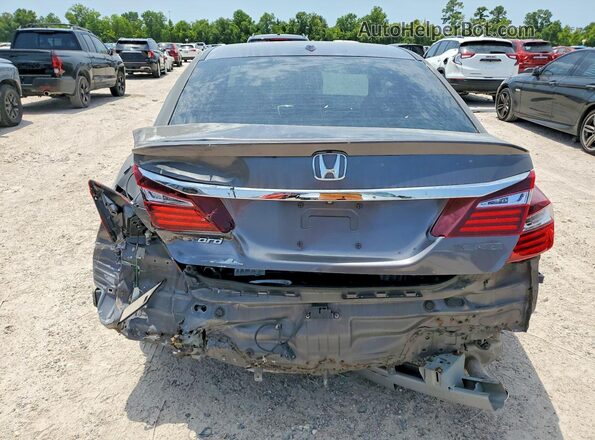 1HGCR2F03HA117309 2017 HONDA ACCORD Gray უკანა ხედი