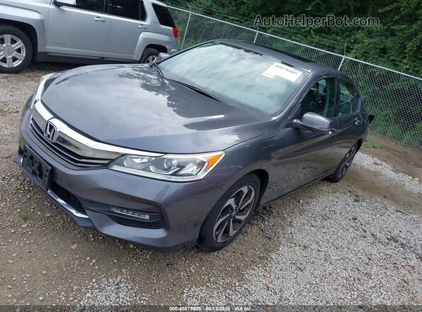 1HGCR2F03HA146499 2017 HONDA ACCORD Серый Передняя левая четверть