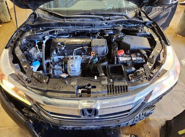 1HGCR2F05GA079161 2016 HONDA ACCORD Черный Вид задней части салона
