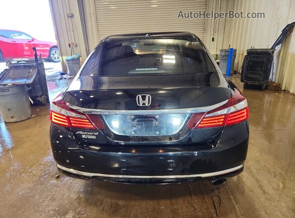 1HGCR2F05GA079161 2016 HONDA ACCORD Черный Вид сзади