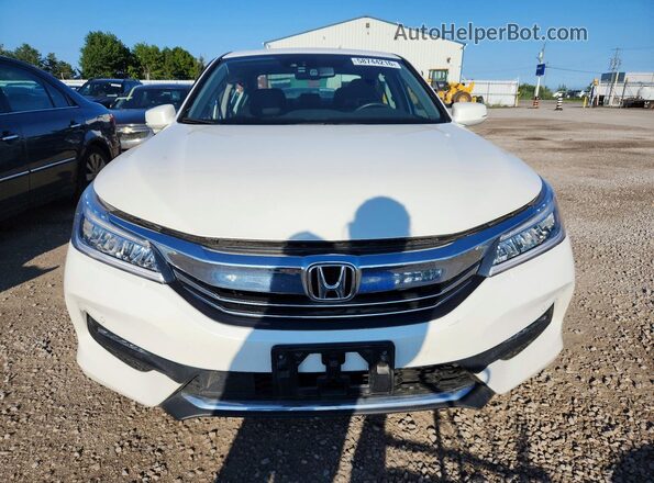 1HGCR2F09HA807713 2017 HONDA ACCORD White Widok z przodu