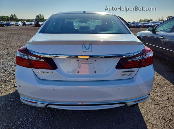 1HGCR2F09HA807713 2017 HONDA ACCORD White Widok z tyłu
