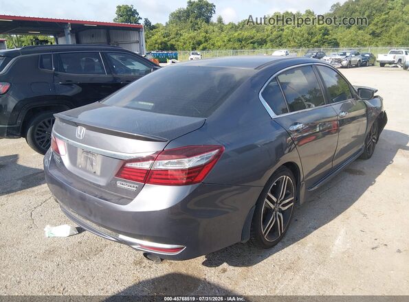 1HGCR2F10HA249582 2017 HONDA ACCORD Gray Задня права чверть