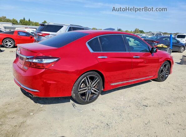 1HGCR2F11HA111565 2017 HONDA ACCORD Red Trasero derecho