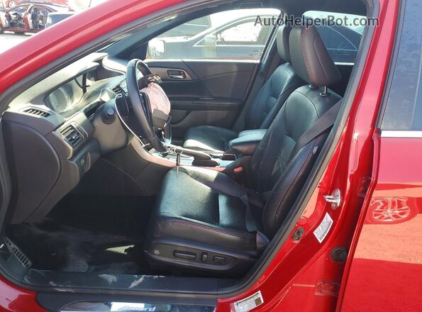 1HGCR2F11HA111565 2017 HONDA ACCORD Red Vista interior delantera