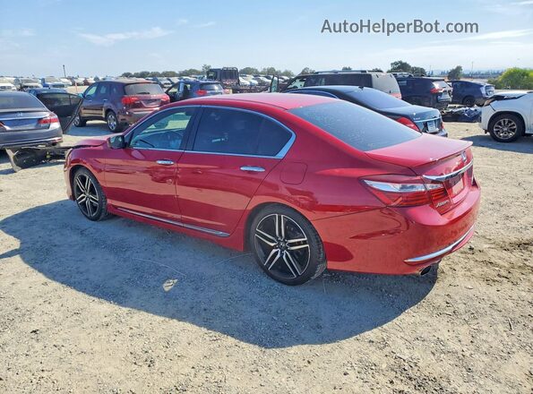 1HGCR2F11HA111565 2017 HONDA ACCORD Red Trasero izquierdo