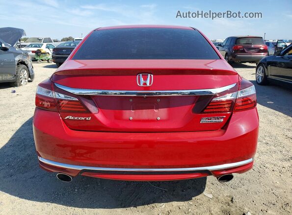 1HGCR2F11HA111565 2017 HONDA ACCORD Red Vista trasera