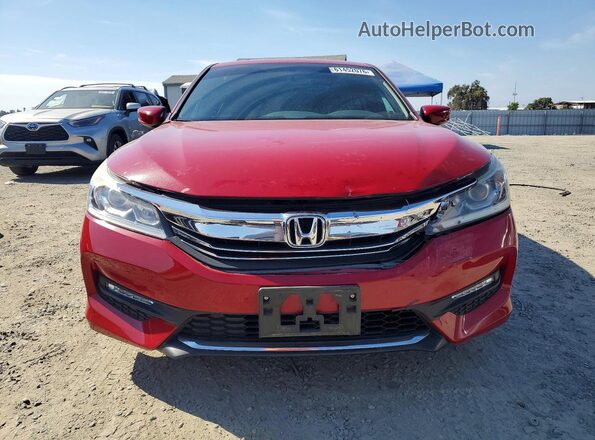 1HGCR2F11HA111565 2017 HONDA ACCORD Red Vista frontal