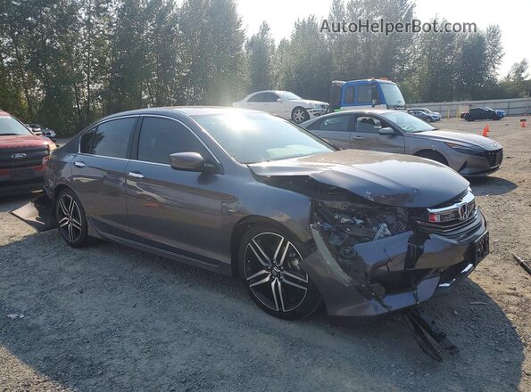 1HGCR2F11HA137633 2017 HONDA ACCORD Charcoal Առջևի աջ