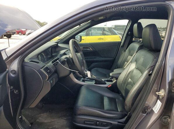 1HGCR2F11HA188761 2017 HONDA ACCORD Серый Вид салона спереди