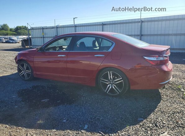1HGCR2F12HA167577 2017 HONDA ACCORD Maroon Задня ліва чверть