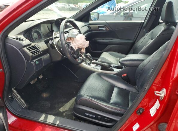 1HGCR2F12HA167577 2017 HONDA ACCORD Maroon Вид салону спереду