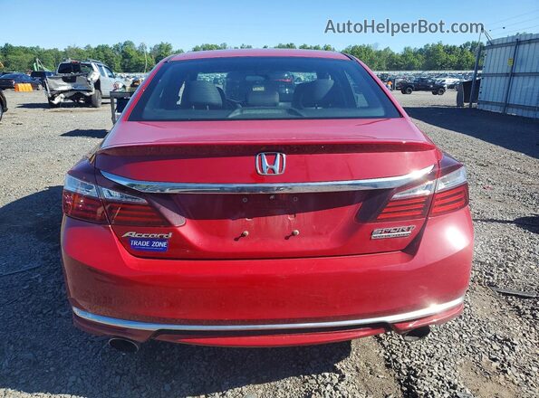 1HGCR2F12HA167577 2017 HONDA ACCORD Maroon Вид ззаду