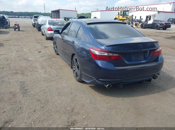 1HGCR2F13HA013945 2017 HONDA ACCORD Blue Trasero izquierdo