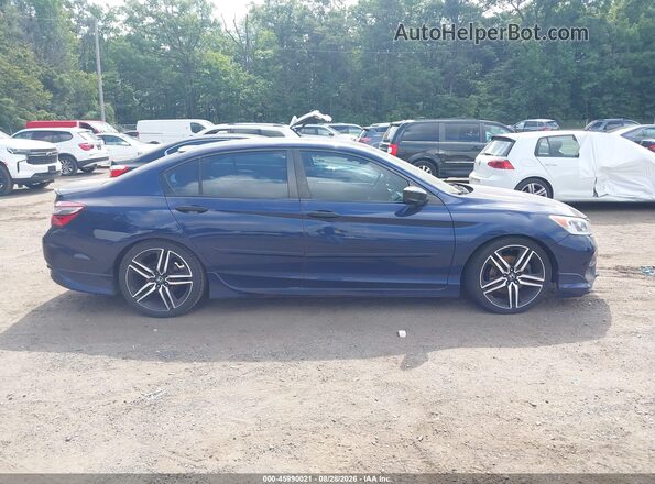 1HGCR2F13HA013945 2017 HONDA ACCORD Blue Vista interior trasera
