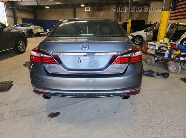 1HGCR2F13HA075085 2017 HONDA ACCORD Gray უკანა ხედი