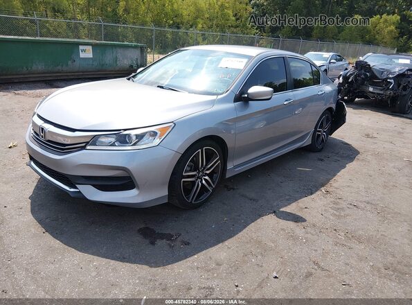 1HGCR2F13HA277487 2017 HONDA ACCORD Silver Передня ліва чверть