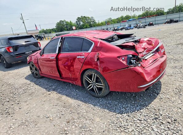 1HGCR2F15HA000453 2017 HONDA ACCORD Красный Задняя левая четверть