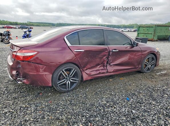 1HGCR2F15HA045473 2017 HONDA ACCORD Бордовый Задняя правая четверть