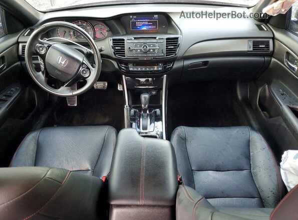1HGCR2F15HA045473 2017 HONDA ACCORD Бордовый Вид панели приборов