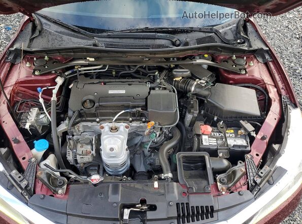 1HGCR2F15HA045473 2017 HONDA ACCORD Бордовый Вид задней части салона