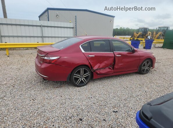 1HGCR2F15HA078943 2017 HONDA ACCORD Red Задня права чверть