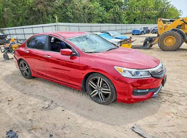 1HGCR2F15HA091479 2017 HONDA ACCORD Red Delantero derecho