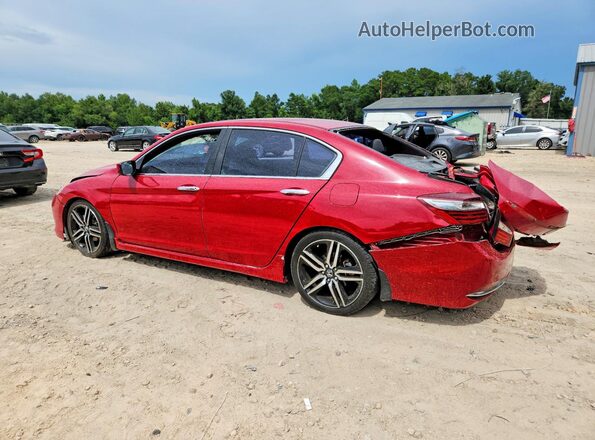 1HGCR2F15HA091479 2017 HONDA ACCORD Red Trasero izquierdo